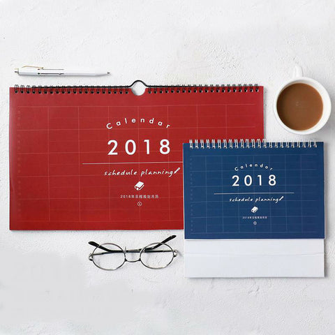 2018 Table Calendar & Planner