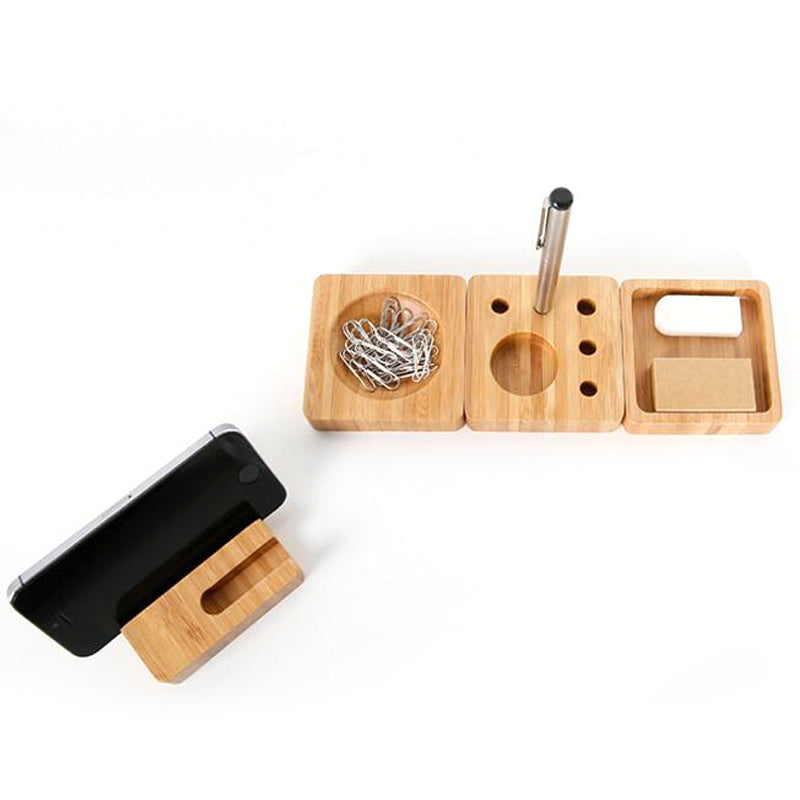 Wooden Contemporary Desk Organizer