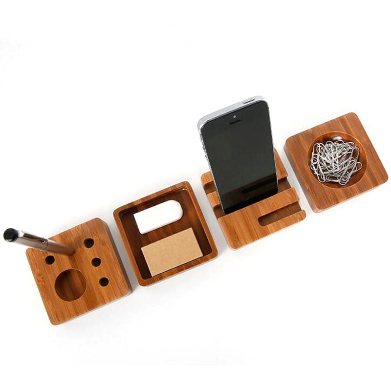 Wooden Contemporary Desk Organizer