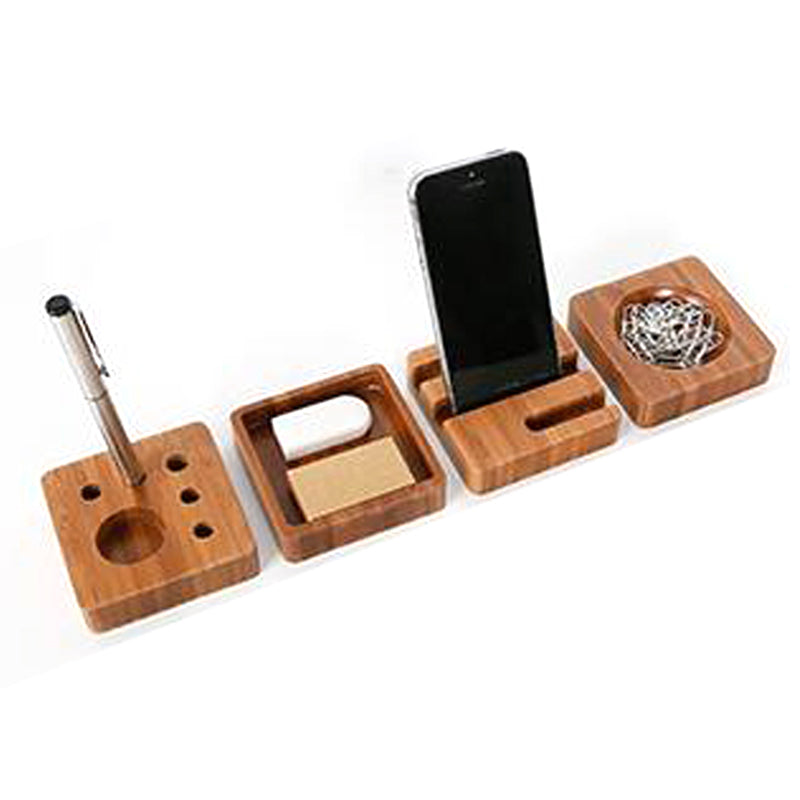 Wooden Contemporary Desk Organizer
