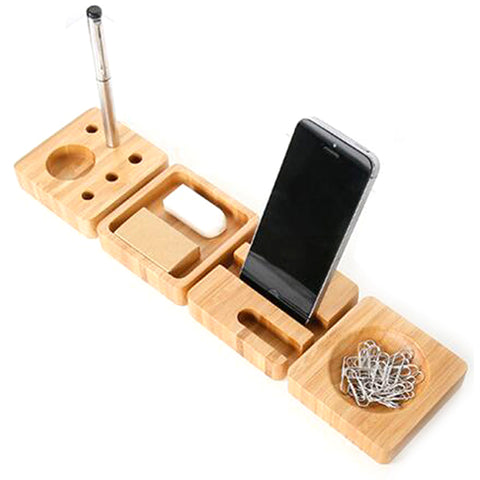 Wooden Contemporary Desk Organizer