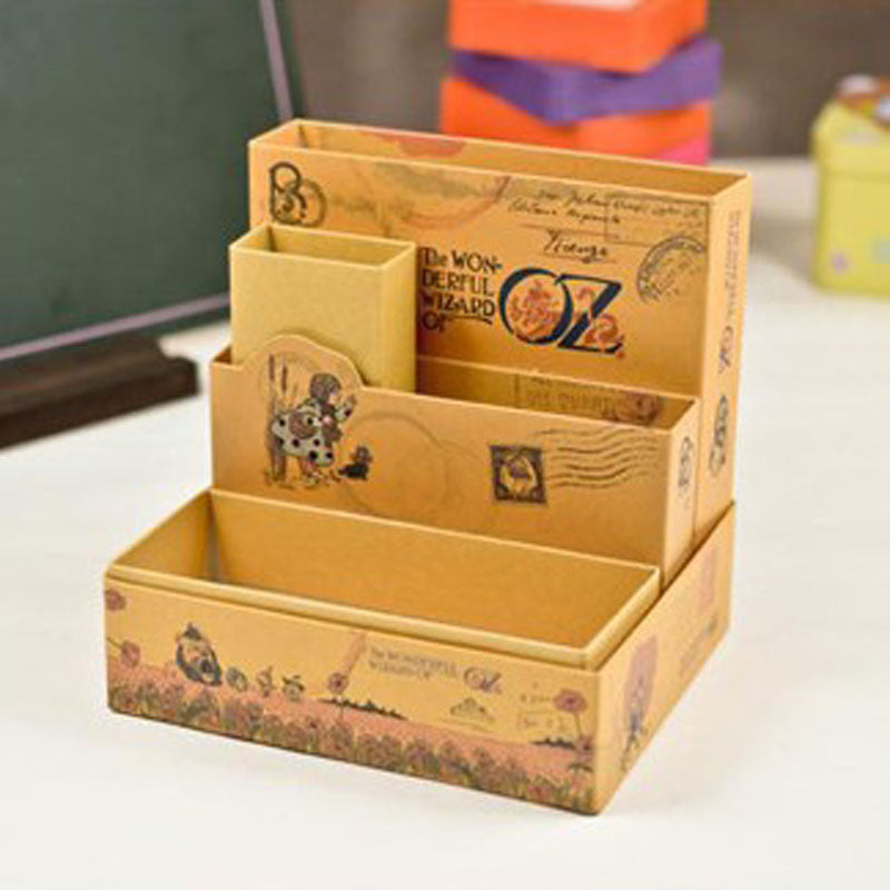 Stationery Case Desk Container Box