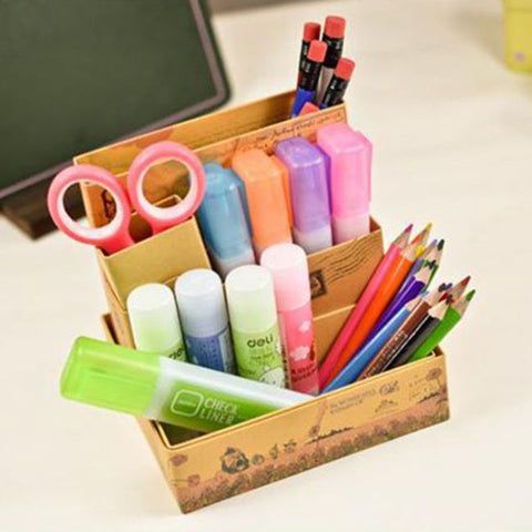Stationery Case Desk Container Box